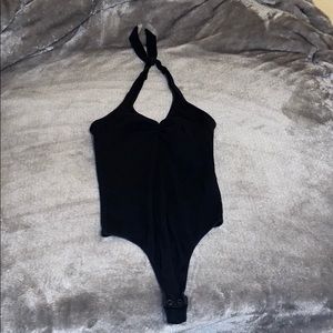 Black Hollister Halter Bodysuit